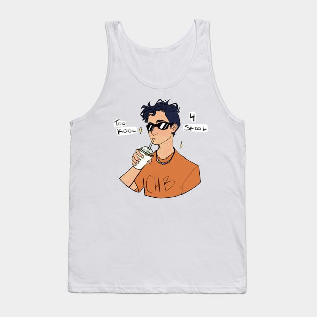 To Kool 4 Skool Tank Top by pjoanimation